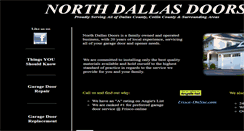 Desktop Screenshot of northdallasdoors.com